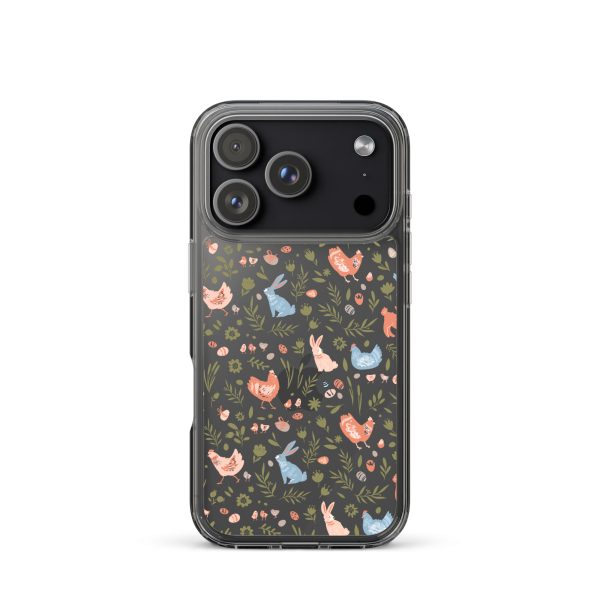 Bunnies and Hens Easter iPhone Clear Case