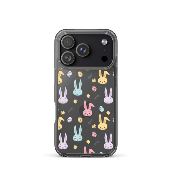 Colorful Bunnies Easter iPhone Clear Case