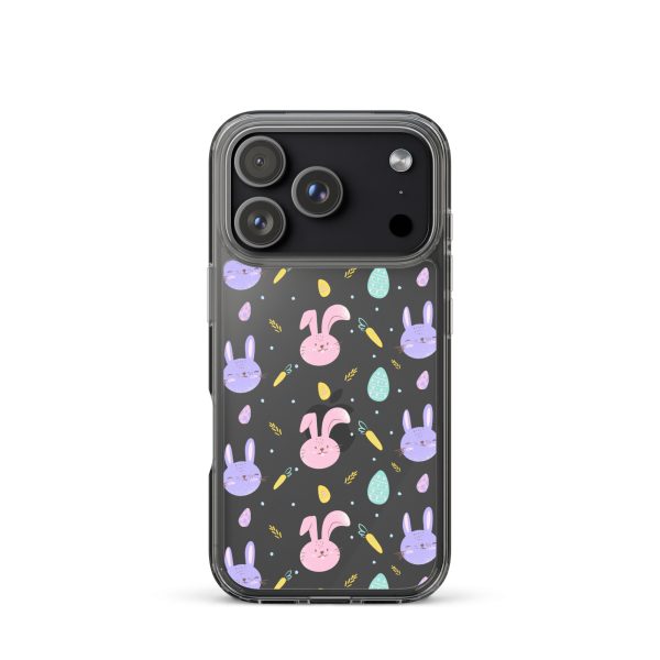 Cute Easter Bunnies iPhone Clear Case