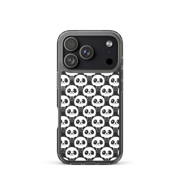 Cute Panda Bears iPhone Clear Case