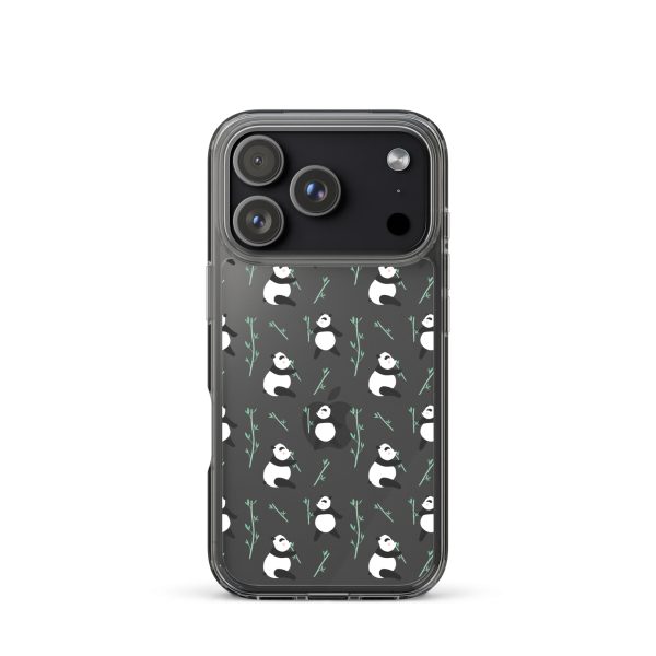 Cute Panda iPhone Clear Case