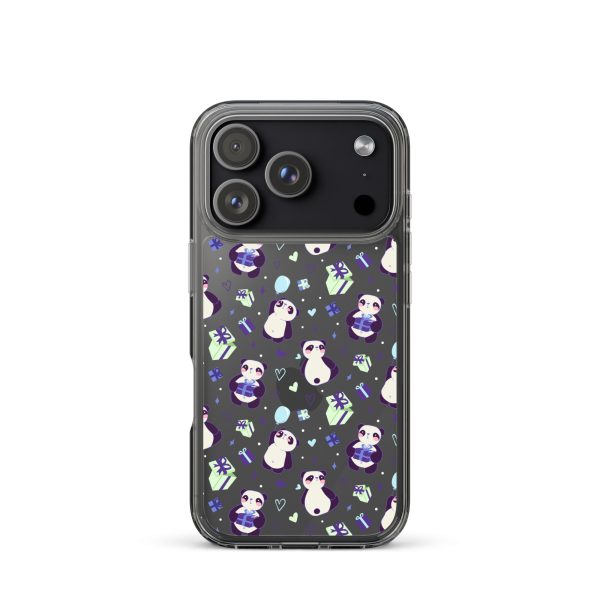 Cute Panda Presents iPhone Clear Case