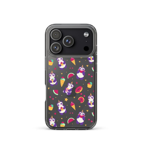 Cute Panda Sweets iPhone Clear Case
