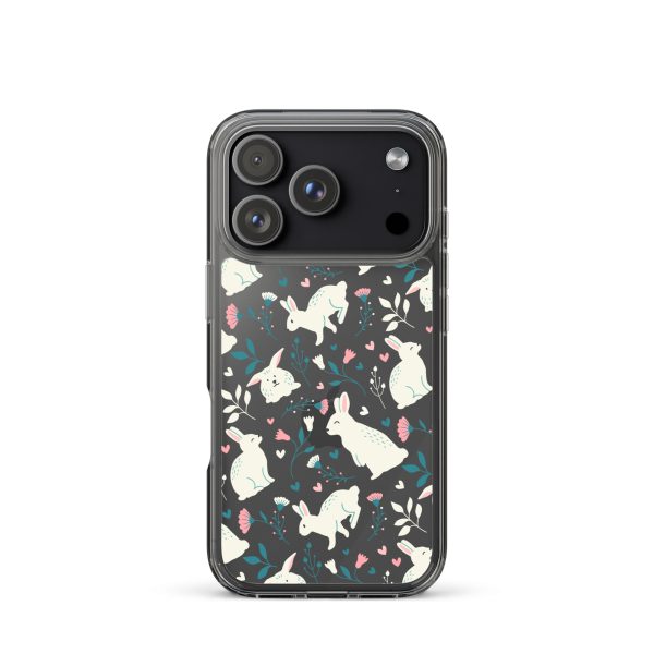 Easter Cute Rabbits iPhone Clear Case