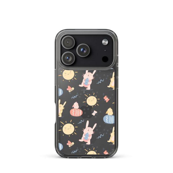 Easter Egg and Bunnies iPhone Clear Case