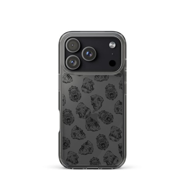 Illustrated Gorilla Seamless iPhone Clear Case