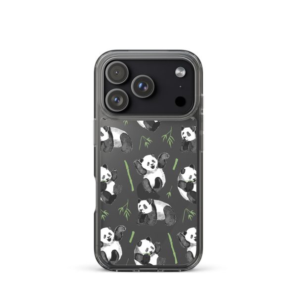 Watercolor Panda Bear iPhone Clear Case