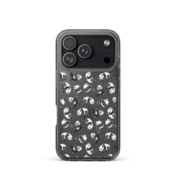 Watercolor Panda Bears iPhone Clear Case