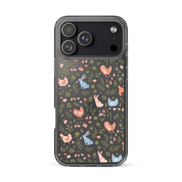 Bunnies and Hens Easter iPhone Clear Case