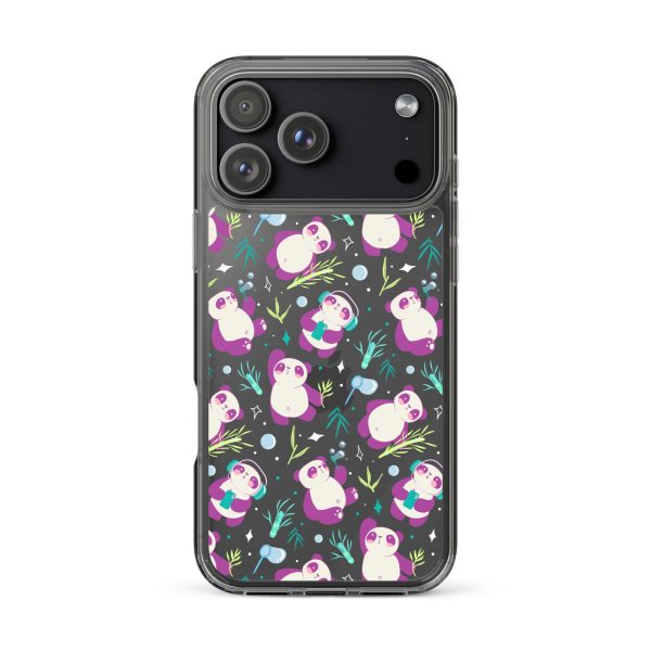 Cute Panda Bamboo iPhone Clear Case