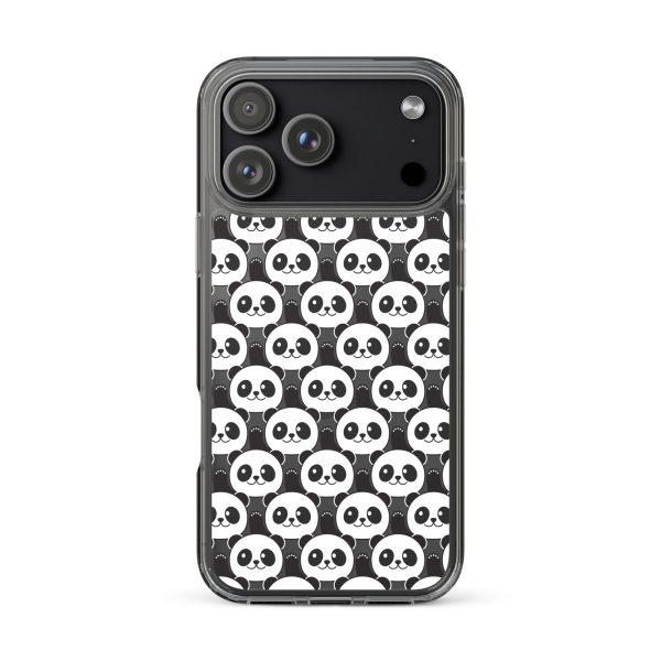 Cute Panda Bears iPhone Clear Case