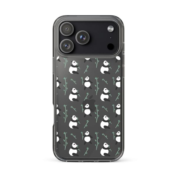 Cute Panda iPhone Clear Case