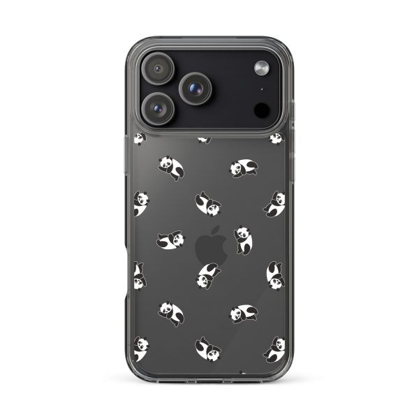 Cute Pandas iPhone Clear Case