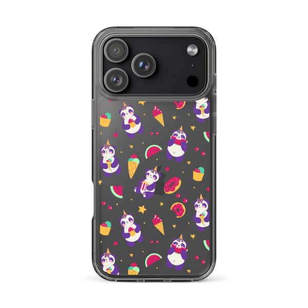 Cute Panda Sweets iPhone Clear Case