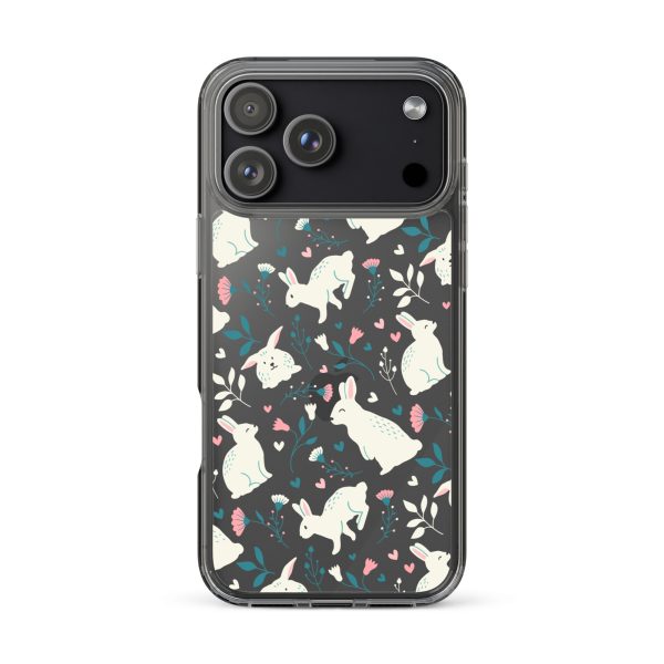 Easter Cute Rabbits iPhone Clear Case