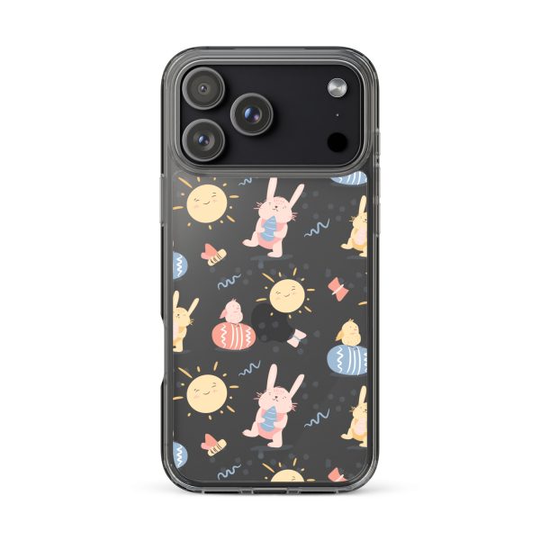 Easter Egg and Bunnies iPhone Clear Case