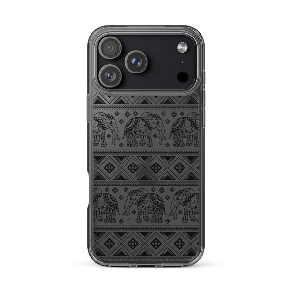 Elephant Mandala iPhone Clear Case