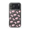 Seamless Elephant Silhouette iPhone Clear Case