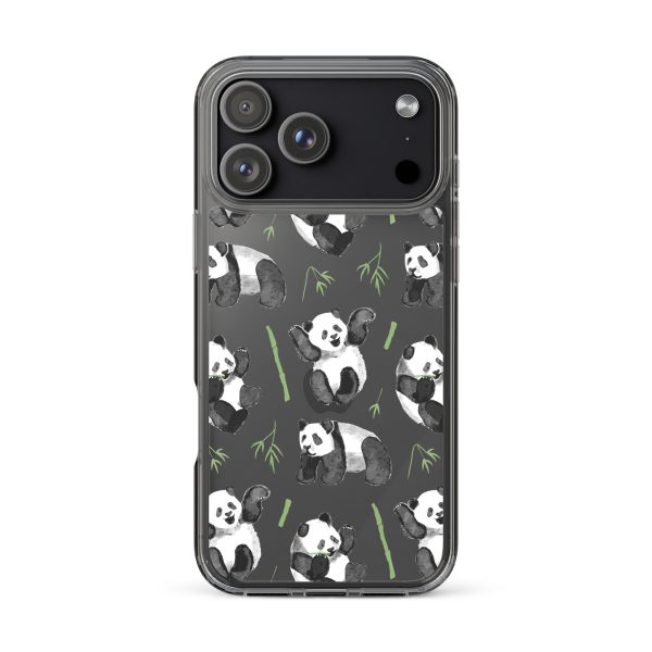 Watercolor Panda Bear iPhone Clear Case