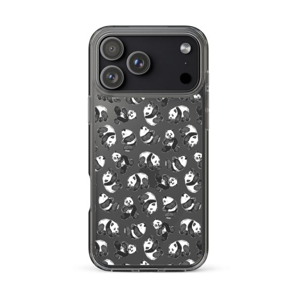 Watercolor Panda Bears iPhone Clear Case