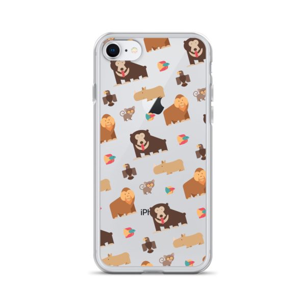 Asian Jungle Animals iPhone Clear Case