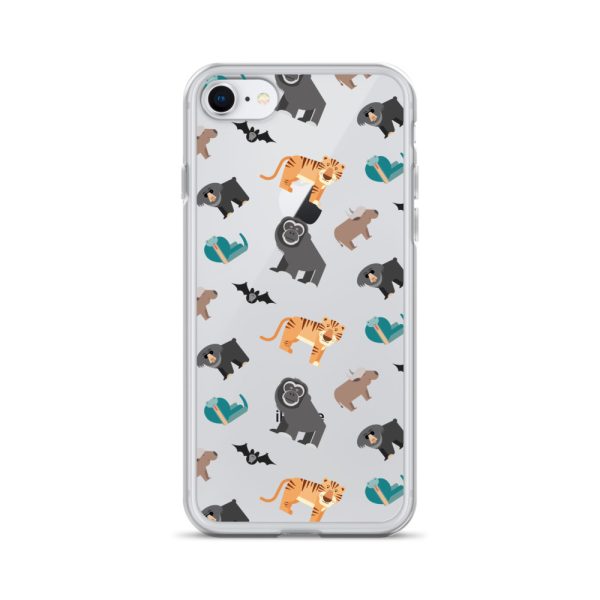 Asian Jungle Animals iPhone Clear Case