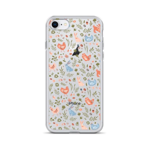 Bunnies and Hens Easter iPhone Clear Case