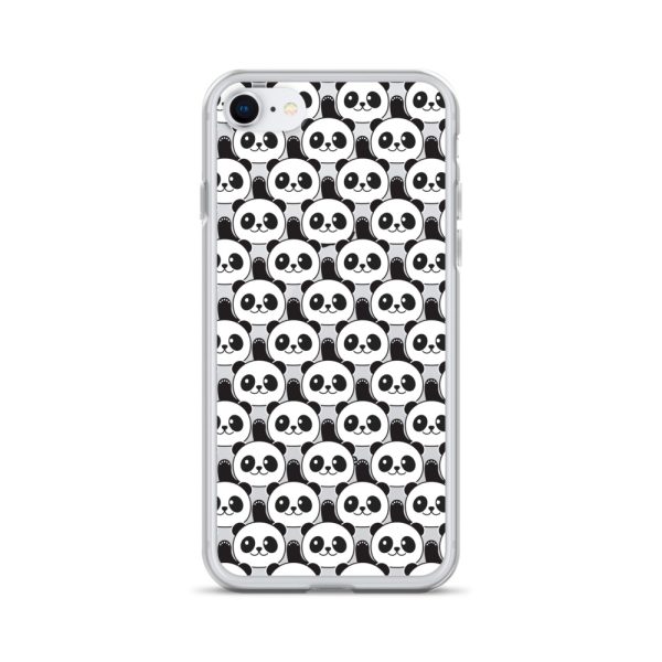 Cute Panda Bears iPhone Clear Case