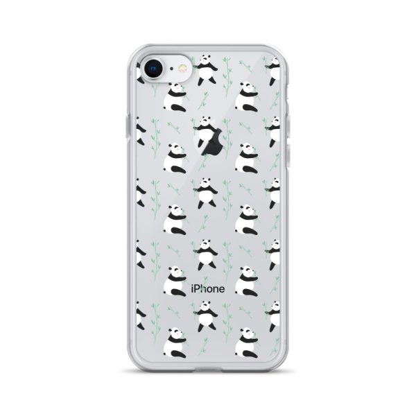 Cute Panda iPhone Clear Case