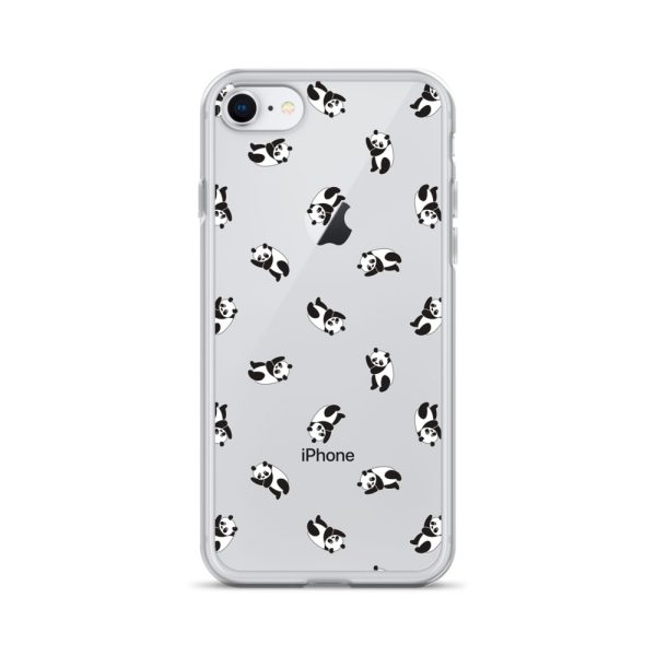 Cute Pandas iPhone Clear Case