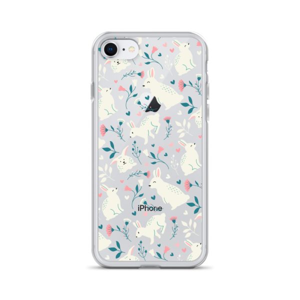 Easter Cute Rabbits iPhone Clear Case