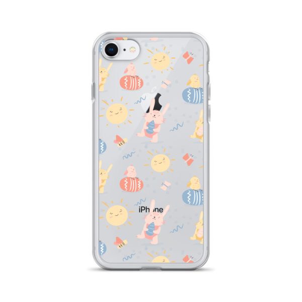 Easter Egg and Bunnies iPhone Clear Case