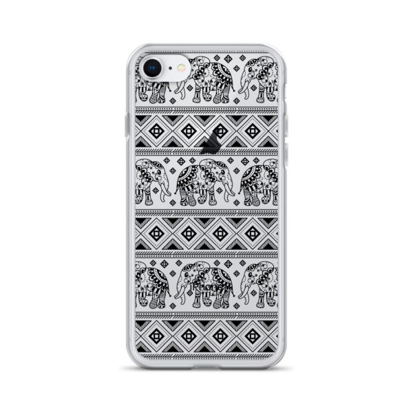 Elephant Mandala iPhone Clear Case
