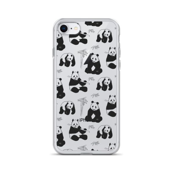 Panda Bears Bamboo iPhone Clear Case