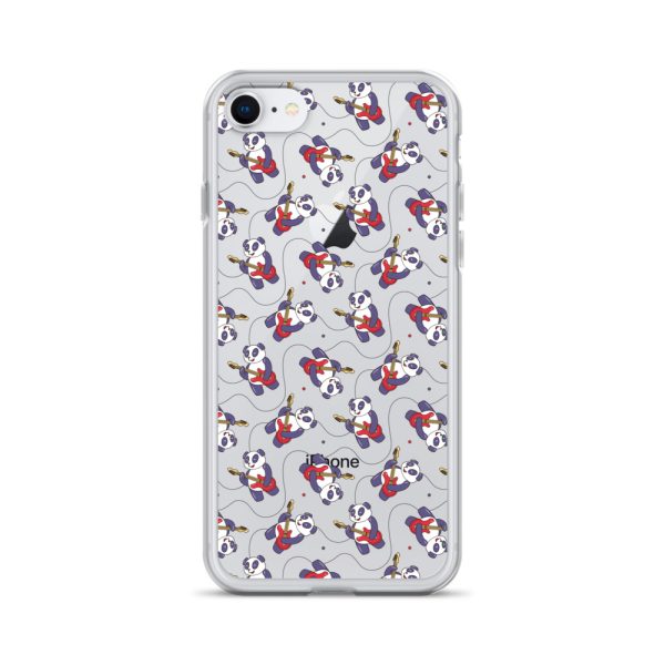 Panda Guitarist iPhone Clear Case