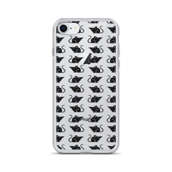 Rat Silhouette iPhone Clear Case