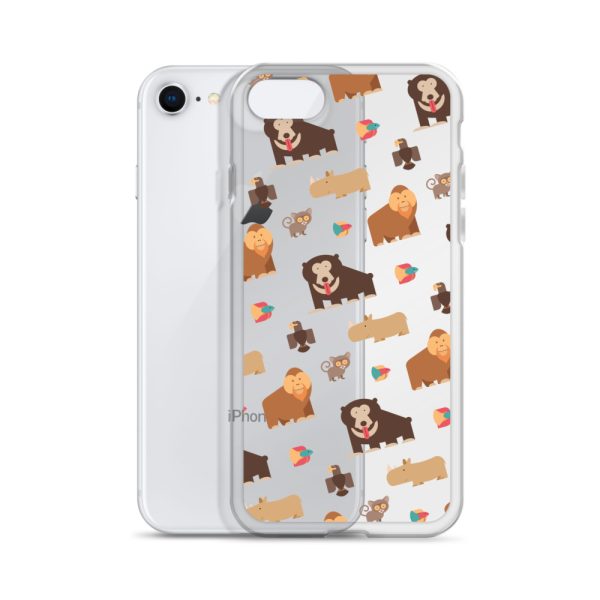 Asian Jungle Animals iPhone Clear Case