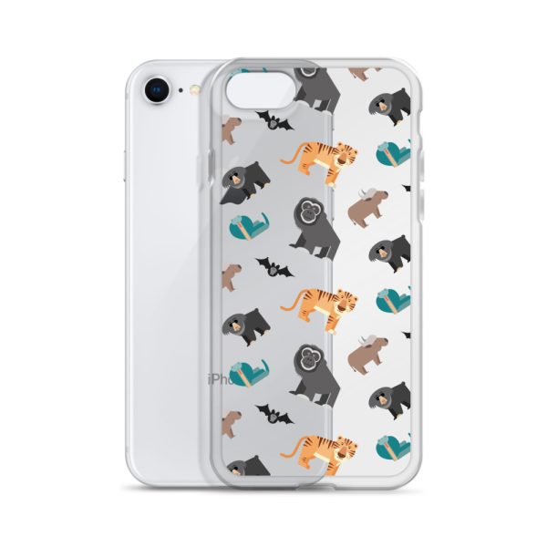 Asian Jungle Animals iPhone Clear Case
