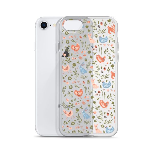 Bunnies and Hens Easter iPhone Clear Case
