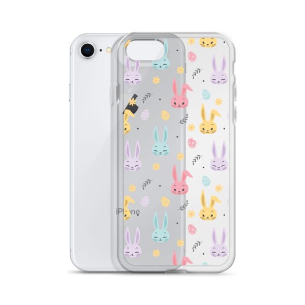 Colorful Bunnies Easter iPhone Clear Case