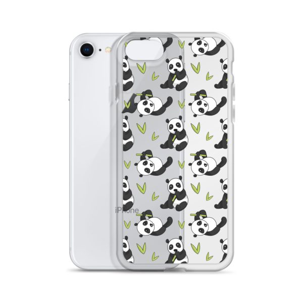 Cute Panda Bear iPhone Clear Case