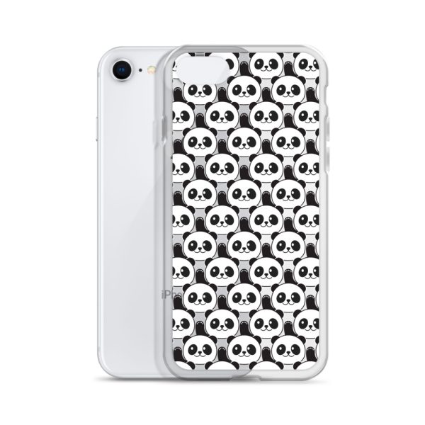 Cute Panda Bears iPhone Clear Case