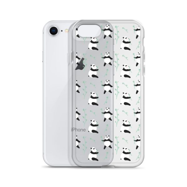 Cute Panda iPhone Clear Case