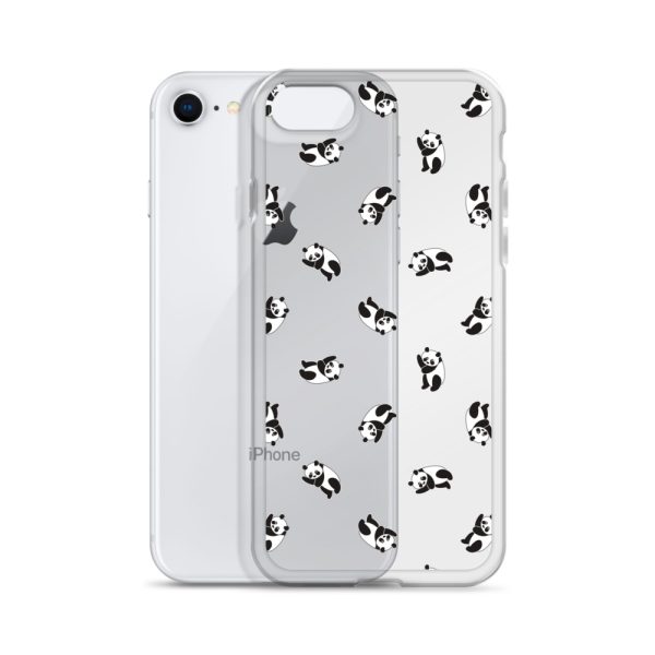 Cute Pandas iPhone Clear Case