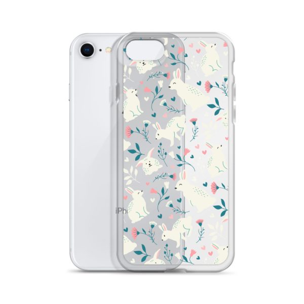 Easter Cute Rabbits iPhone Clear Case