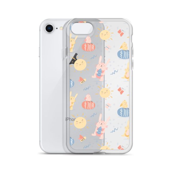Easter Egg and Bunnies iPhone Clear Case