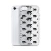 Monkey Silhouette iPhone Clear Case