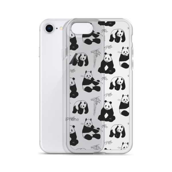Panda Bears Bamboo iPhone Clear Case