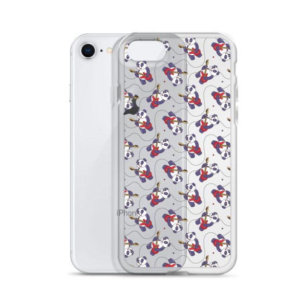 Panda Guitarist iPhone Clear Case