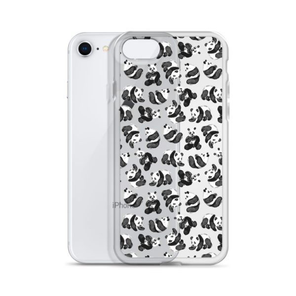 Watercolor Panda Bears iPhone Clear Case